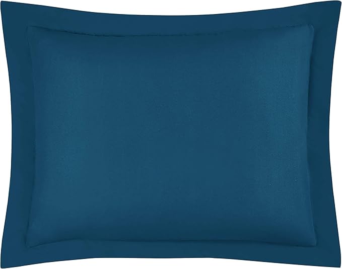 Chezmoi Collection 3-Piece All Season King Comforter Set Teal, Soft Quilted Down Alernative Duvet Insert with Corner Tabs, Lightweight Microfiber Bedding, 102 x 90 Inches