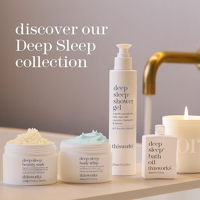 thisworks Deep Sleep Pillow Spray, 250 ml - Natural Sleep Aid with Essential Oils of Lavender, Vetivert and Camomile, 8.4 Fl Oz