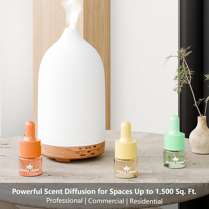 Essential Oil Set for Diffuser Hotel Fragrance Gift Set | Aromatherapy Diffuser Oil | Inspired by of The Ritz Carlton, Marriott, Fairmont and Baccaratt Signature Scents, Total 18 Bottles for Home