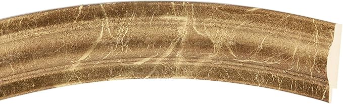 OVALCREST Round Beveled Wall Mirror for Home Decor - Philadelphia Style - Champagne Gold - 28x28 Outside Dimensions