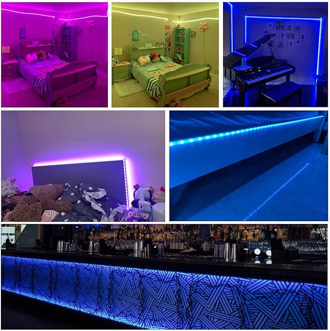 LED Lights for Bedroom 130ft Led Strip Lights Color Charging, Smart Light Strips with App Control RGB Music Sync Led Lights for Room Party Home Decoration