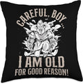Viking Mythology Nordish Warrior Scandinavian Quote Throw Pillow