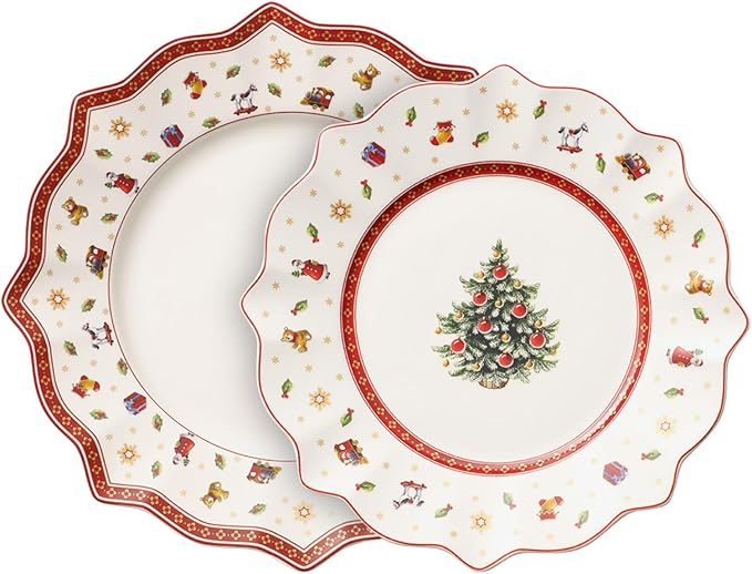 Villeroy & Boch Toy's Delight Multi Colour, Premium Porcelain, Set of Plates, 8pcs