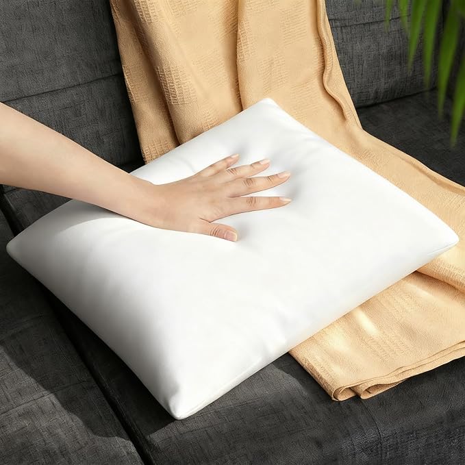 20 x 20 Throw Pillow Inserts, Pack of 2 White, Square Form Cushion Stuffer for Garden, Bench, Patio, Lightweight Soft Fillers for Sofa, Bed, and Home Décor