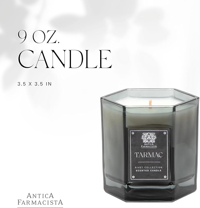 Antica Farmacista Three-Wick Candle - Decorative Home Candle - Long-Lasting & Premium Scented - Luxury Gift - Tarmac, 9 oz