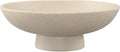 Modern Resin Pedestal Bowl – Large Fruit Bowl for Kitchen Counter, Catch All Tray for Entryway Table, Stylish Key Bowl & Dining Centerpiece, Beige