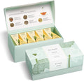 Tea Forte Lotus Presentation Box Tea Gift Set Sampler, 20 Assorted Variety Handcrafted Pyramid Infuser Bags, Black, Green, Oolong, White, Herbal Blends