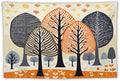 MaSiledy Tapestry Shabby Chic Trees Aesthetic Bedroom Tapestries Fall Autumn Tree Tapastry's Wall Hanging Wall Hanging for Living Room Dorm Landscape 60"x90" Xmas Wall Hanging Polyester Tapestries