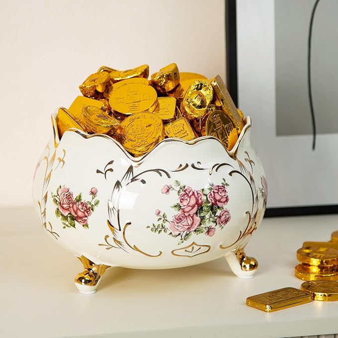 Ceramic Fruit Bowl, Handmade Decorative Bowl, Candy Bowl, Entryway Table Decor, Vase for Home Decor, Key Storage and Organization