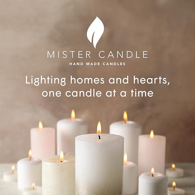 Mister Candle Spring/Summer Votive Collection Handmade Scented Votive Candles Bulk, Small Candles with Premium Wax & Essential Oils, 15 Hour Burn Time, Made in USA, (Set of 9, Orange Blossom)