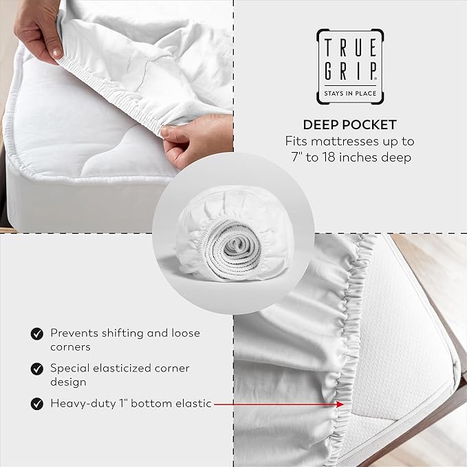 SUPREME ELEGANCE Hotel Luxury Bed Sheets, 400TC Twin Blush Sheet Set, 100% Cotton Bed Sheets, Back to School College Essentials, Skin Friendly Bedding Set with Deep Pocket, Percale Cooling Sheets