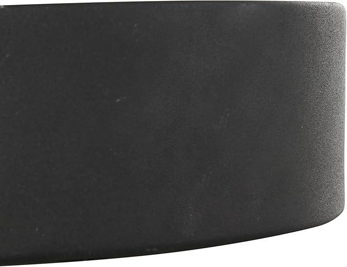 Deco 79 Metal Decorative Candle Creamy Vanilla Swirl Scented Textured 59oz 5 Wick Aromatherapy Candle with White Wax, 9" x 9" x 3", Black