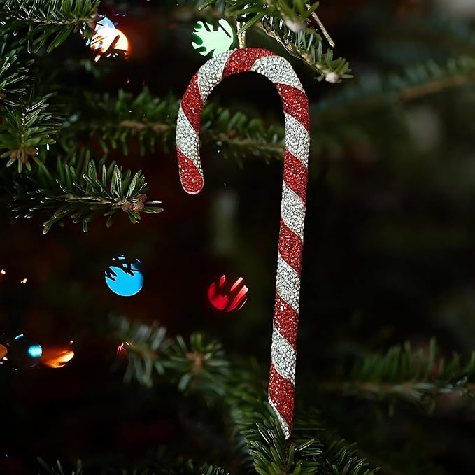 2025 Christmas Candy Cane Ornaments Hanging Ornaments for Christmas Tree Decorations Keepsake Gifts for Sisters Mom Grandma Women|Candy Cane Ornament