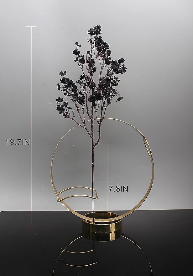 20pcs Babys Breath Artificial Flowers Gypsophila Bouquet Bulk Fake Spring Silk Small Flowers Real Touch Faux Floral for Home Kitchen Garden Wedding Christmas Halloween Party DIY Decor (Black)