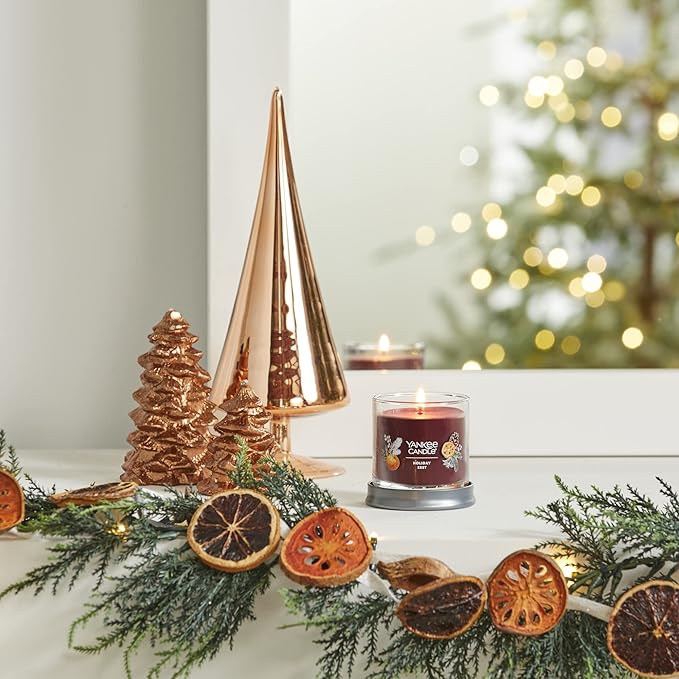 Yankee Candle Holiday Zest Scented, Signature 4.3oz Small Tumbler Single Wick Candle, Over 20 Hours of Burn Time, Christmas | Holiday Candle