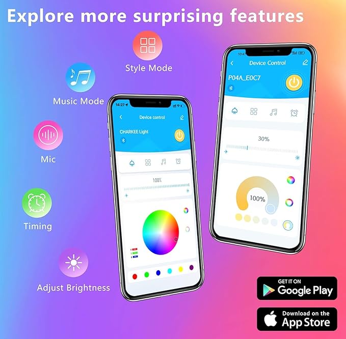 GUPUP WiFi Led Lights 50 ft, Smart App Controlled Led Strip Lights, Compatible with Alexa and Google Assistant Devices, Voice Control,Music Sync,Color Changing Tape Lighting