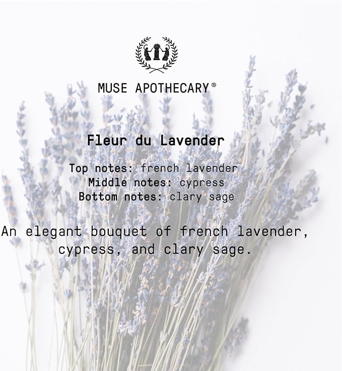 Muse Apothecary Pillow Ritual - Aromatic, Calming and Relaxing Pillow Mist, Linen and Fabric Spray - Infused with Natural Aromatherapy Essential Oils - 8 oz, Fleur du Lavender