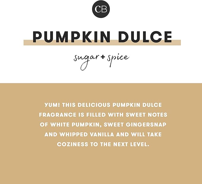 Capri Blue Glimmer Jar Candles - Luxury Holiday Scented Candles for Home - Long Lasting Soy Wax Blend - Scented Holiday & Home Decor - Pumpkin Dulce Inverted Jar (10 oz)