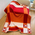 h Blanket Soft Fleece Sofa Throw Blanket for Women Couch Bed Plush Wool Stitch Flannel Cozy Large Comfy Quilt Aesthetic New Home Living Dorm Bedroom Decor Travel Essentials Gifts (Red)