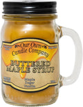 Our Own Candle Company Buttered Maple Syrup Scented 13 Ounce Mason Jar Candle
