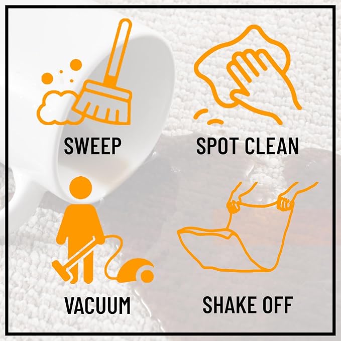 Ottomanson 2'7" x 26' Ultra-Thin Hallway Runner Rug - Durable Non-Slip Carpet for High-Traffic Areas - Fits Under Doors for Seamless Entry - Ideal for Kitchen, Entryway, Bedroom & Living Room, Gray