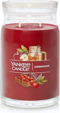 Yankee Candle Ciderhouse Scented, Signature 20oz Large Jar 2-Wick Candle, Over 60 Hours of Burn Time
