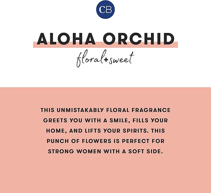 Capri Blue Aloha Orchid Reed Diffuser Set - Includes Scented Diffuser Oil, Diffuser Sticks, and Mercury Iridescent Glass Bottle - Scent Diffusers for Home (5.7 fl oz)