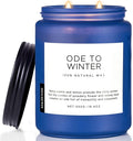 M&SENSE Ode to Winter Soy Candles Strong Scented, 2 Wick Jar Candle 19.4oz 110 Hour Long Lasting, Lavender Sandalwood Organic Natural Aromatherapy Candle Gifts Bedroom Bathroom Home Decor