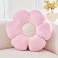 Pink Flower Pillow, 14.9" Cute Flower Shaped Floor Pillow, Aesthetic Floral Plush Daisy Decorative Throw Pillows for Bed Sofa Couch