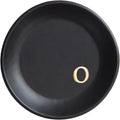COLLECTIVE HOME - Ceramic Jewelry Tray, Decorative Trinket Dish for Rings Earrings Necklaces Bracelet Watch Keys, Birthday Mother's Day Christmas Gift for Women, 4.75", Black Surface (o)