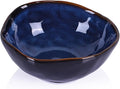 8" Blue Ceramic Decorative Bowl, Ceramic Fruit Bowl, Key Bowl for Entryway Table, Candy Dishes, Fruit Bowl for Kitchen Counter, Blue Small Jewelry Trinket Dish for Bedroom, Bedside Table, Living Room
