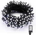 Brizled White Christmas Lights, 78.74ft 240 LED Mini String Lights Connectable, Plugin Christmas String Lights Outdoor, 8 Modes Christmas Tree Lights Waterproof for Indoor Outside Xmas Garden Decor