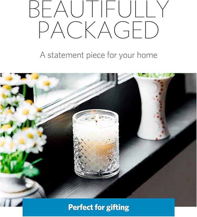 AGRARIA Scented Candles, 7 Oz, Long-Lasting Scented Candles for Home, Elegant Home Fragrance Gifts for Men and Women