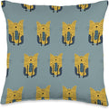 Cute Scandinavian Animals Designs Scandinavian Cat Boho Pattern Throw Pillow, 16x16, Multicolor