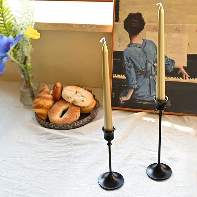 Candlestick Holders Black, 3 Packs Taper Candle Holder for Candlesticks, Candle Sticks Holder Decor for Home Decor
