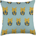 Cute Scandinavian Animals Designs Scandinavian Cat Boho Pattern Throw Pillow, 18x18, Multicolor