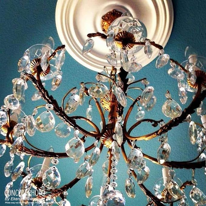 Ekena Millwork Bradford Ceiling Medallion, Pearl White