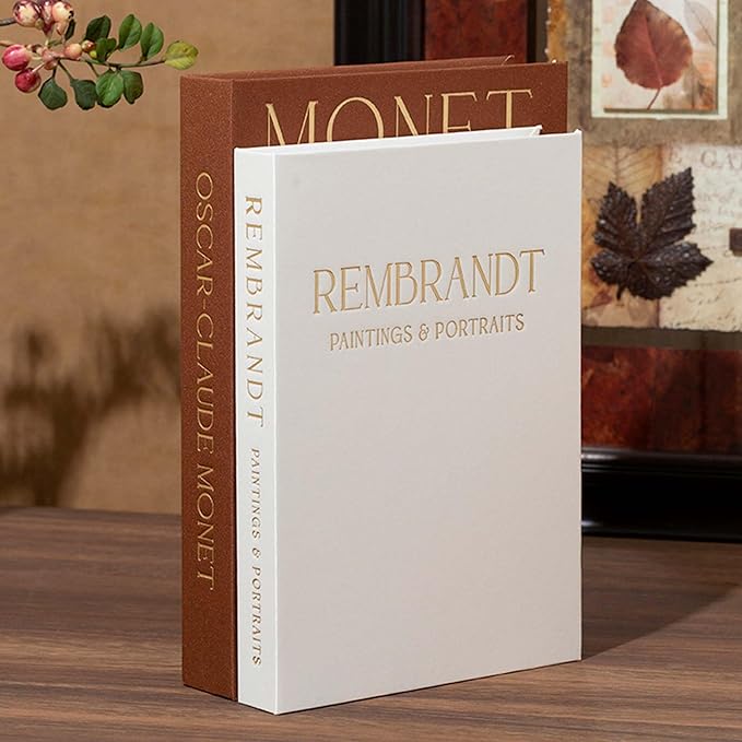 Decorative Books for Home Decor Set of 2 Fake Book for Decoration Coffee Table Books Decors Book Shelf Home Decor Aesthetic Decorative Boxes for Decors Storage for Living Room Office Mantlse