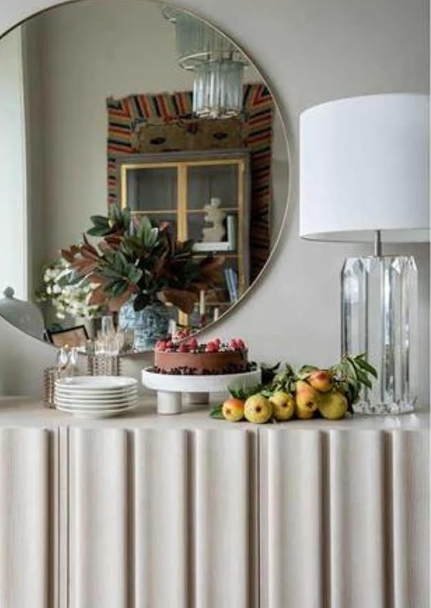 Zoe Hobnail Vase Large — Sophisticated Smoke Color — by Alice Lane Home Collection — Classic Vase, Adorned with Distinctive Raised Dots — for Kitchen, Living Room and Special Occasions