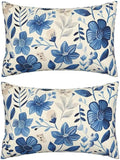 Outdoor Pillows Blue Pillow Covers 31x47 Inch Set of 2 Throw Pillow Covers, Scandinavian Throw Pillows, Lumbar Pillows Cushion Covers Decorative Pillow Covers for Couch Garden Patio Furniture J334