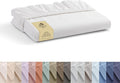 Linen Home 100% Cotton Percale Weave Fitted Sheet, Twin Size, White, 1 Deep Pocket Fitted Sheet, Fits Mattress Upto 16" Crisp and Cool Strong Bed Linen, 39"X75"+15"