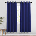 NICETOWN Doorway Curtains & Drapes 78 inches Long - Grommet Window Treatment Thermal Insulated Privacy Blackout Curtains & Drapes for Bedroom (Navy Blue, Set of 2, W52 x L78)