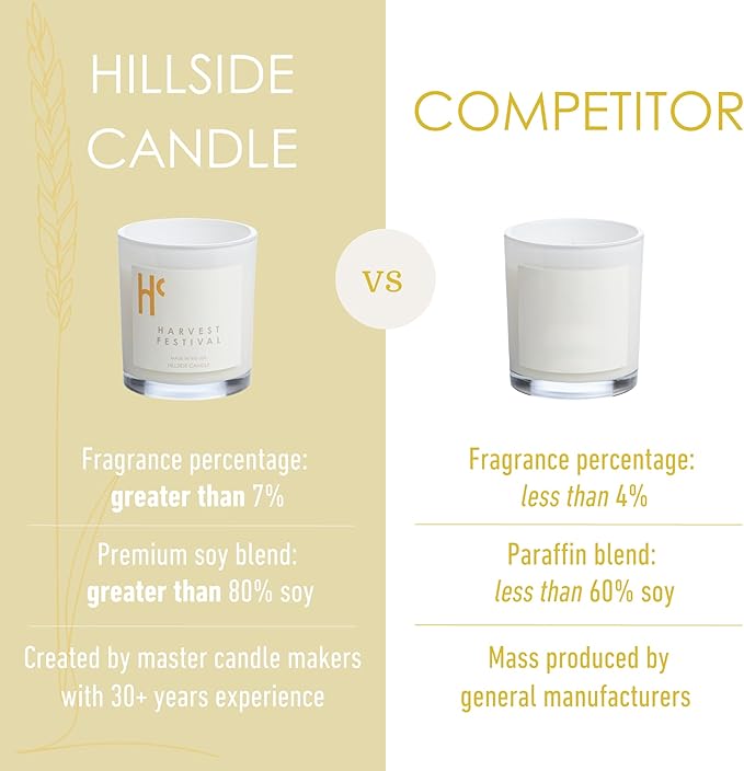 Long-Lasting Harvest Festival Fragrance - Single Wick Scented Candles - Up to 60 Hour Burn Time, Cruelty-Free Soy Candle Wax Blend - Pumpkin Fragrance, Notes of Amber & Orange (9 oz)