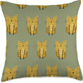 Cute Scandinavian Animals Designs Scandinavian Cat Boho Pattern Throw Pillow, 18x18, Multicolor