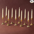 LampLust Flameless Taper Candles, Realistic Flame with Wick, 7 Inch, 10 Pack, Ivory Wax, Flickering Flameless Candle LED, Remote Included, Home Decor, Christmas Party Decorations, Wedding Centerpiece