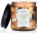 M&SENSE BlackBerry Walnut Cookie Scented Candle, Soy Wax 11.6oz 70 Hours Non Toxic Slow Burn, Fruity Nutty Bakery Fragrance, Holiday Jar Candle for Home Decor, Relaxing Aromatherapy Gifts for Women