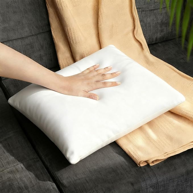18 x 18 Throw Pillow Inserts, Pack of 2 White, Outdoor Pillows, Square Form Cushion Stuffer for Garden, Bench, Patio, Lightweight Soft Fillers for Sofa, Bed, and Home Décor