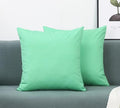 TangDepot Handmade Decorative Solid 100% Cotton Canvas Throw Pillow Covers/Cushion Covers, 45 Colors Available - (28" x 28", Mint Green)
