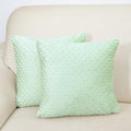2 Packs Throw Pillow Covers, Neutral Decorative Couch Pillow Cover for Living Room Bed Sofa Rustic Farmhouse Boho Home Decor, Soft Plush Cushion Case Slipcover (Green, 16"x 16")