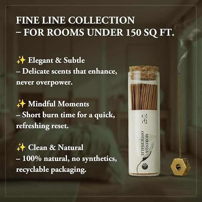 Unwind & Balance – Innergy Morinda Root Incense Sticks, Natural Herbal Blend with White Peony & Oud (Agarwood) for Relaxation, 150 Sticks